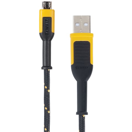 Dewalt DeWalt Micro to USB Cable 10 ft. Black/Yellow 131 1323 DW2
